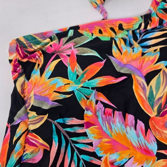 LA BLANCA One Shoulder Keyhole Tankini Swimsuit Top Women's 6 Tummy Control NWT - Picture 5 of 12